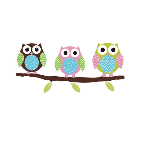 Cute Six Owl On The Tree
