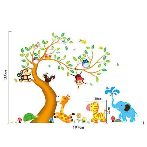 Animals Tree Cartoon