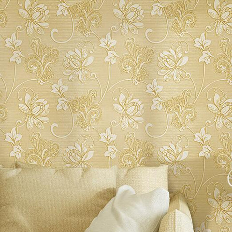 Silk Floral Wallpaper